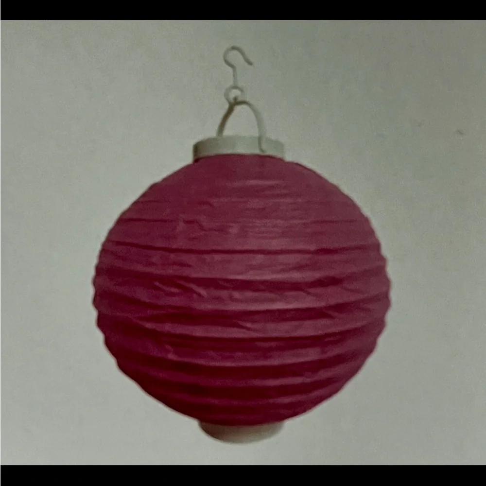 Paper Lantern with LED - Pink